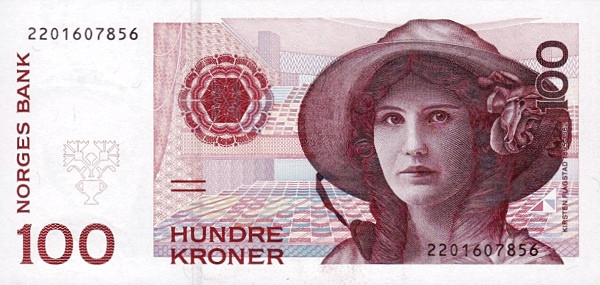 NORWAY 100 Kroner 1995 Pick 47 collectible banknote