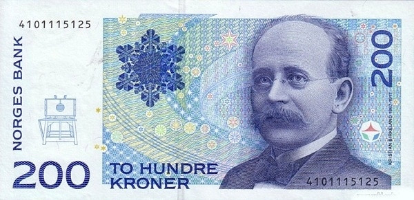 NORWAY 200 Kroner 1994 Pick 48 collectible banknote