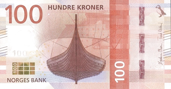 NORWAY 100 Kroner 2016 Pick 54 collectible banknote