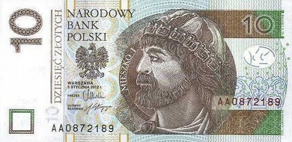 POLAND 10 Zlotych 2012 Pick 183 collectible banknote