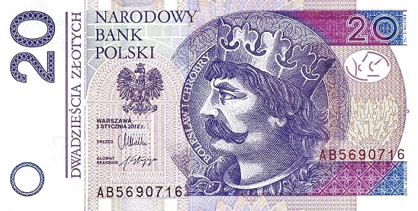 POLAND 20 Zlotych 2012 Pick 184 collectible banknote