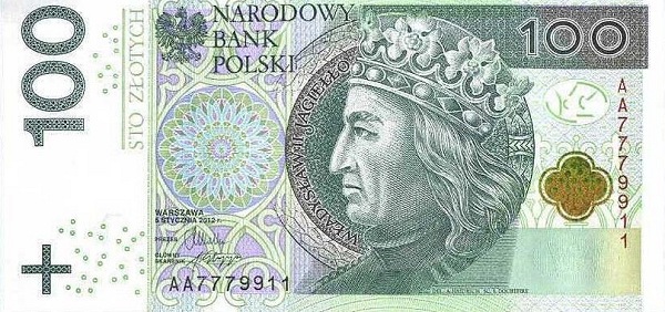 POLAND 100 Zlotych 2012 Pick 186 collectible banknote