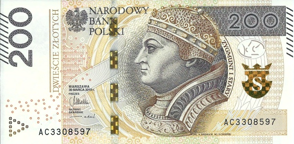 POLAND 200 Zlotych 2015 Pick 189 collectible banknote