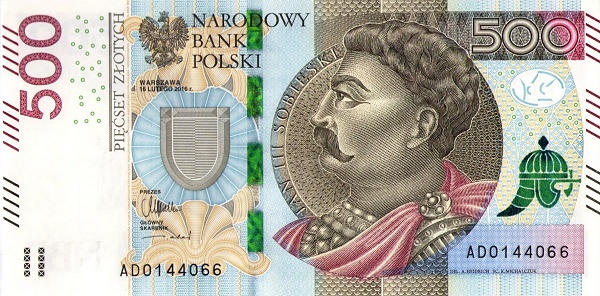 POLAND 500 Zlotych 2016 Pick 190 collectible banknote