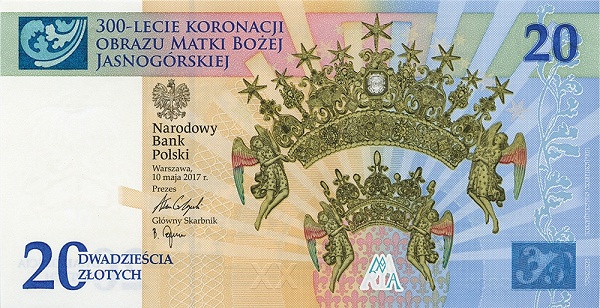 POLAND 20 Zlotych 2017 Pick 191 collectible banknote