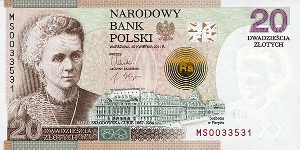 POLAND 20 Zlotych 2011 Pick A184 collectible banknote