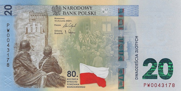 POLAND 20 Zlotych 2024 Pick 198