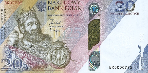 POLAND 20 Zlotych 2025 Pick 199