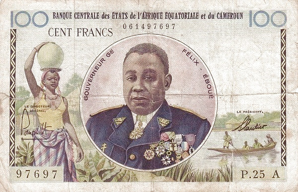 EQUATORIAL AFRICAN STATES 100 Francs 1961 Pick 1