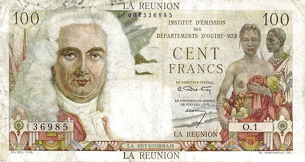 RÉUNION 100 Francs 1960 Pick 49
