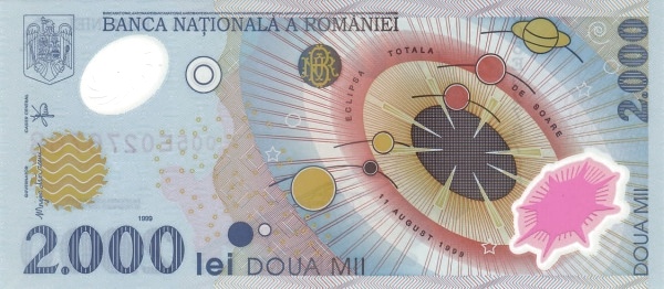 ROMANIA 2000 Lei 1999 Pick 111 collectible banknote