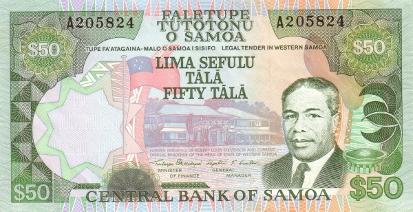 SAMOA 50 T 1990 Pick 29 collectible banknote