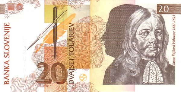 SLOVENIA 20 Tolarjev 1992 Pick 12