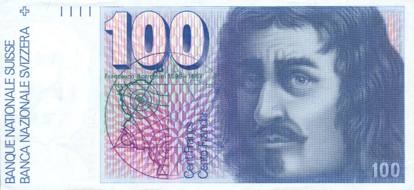 SWITZERLAND 100 Franken 1975 Pick 57 collectible banknote
