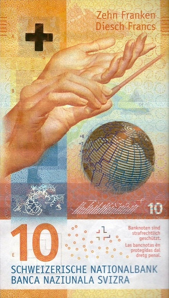 SWITZERLAND 10 Franken 2016 Pick 75 collectible banknote