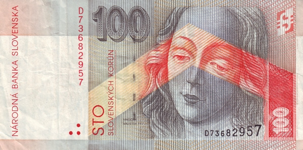 SLOVAKIA 100 Slovenských 1996 Pick 25 collectible banknote
