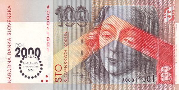 SLOVAKIA 100 Slovenských 1993 Pick 36 collectible banknote