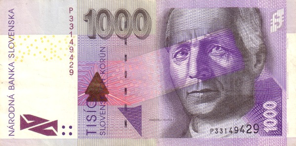 SLOVAKIA 1000 Slovenských 2002 Pick 42 collectible banknote