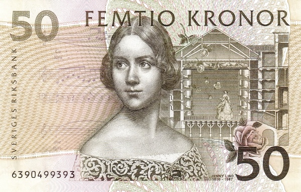SWEDEN 50 Kronor 1996 Pick 62 collectible banknote