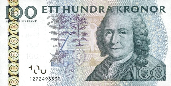 SWEDEN 100 Kronor 2001 Pick 65 collectible banknote