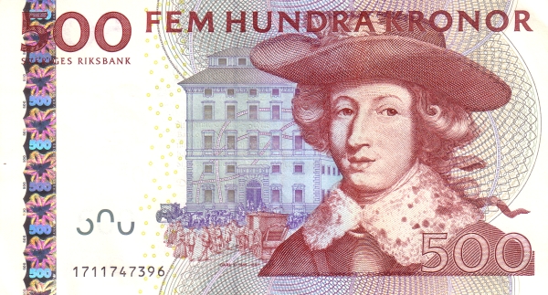 SWEDEN 500 Kronor 2001 Pick 66 collectible banknote