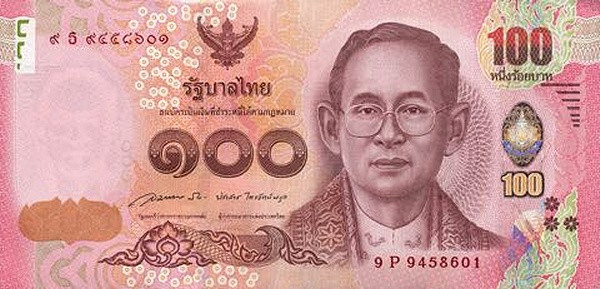 THAILAND 100 Baht 2015 Pick 127 collectible banknote