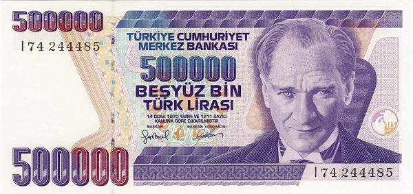 TURKEY 500000 Türk 1970 Pick 212 collectible banknote