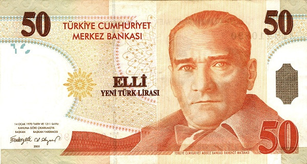 TURKEY 50 Yeni 1970 Pick 220