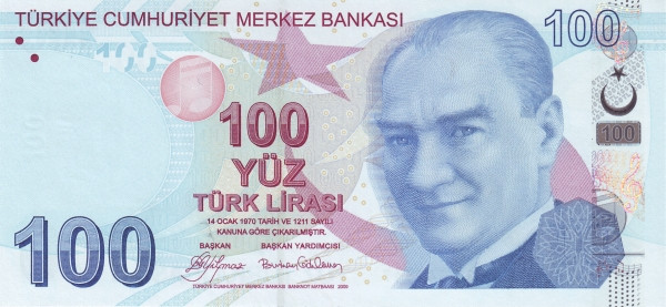 TURKEY 100 Türk 1970 Pick 226 collectible banknote
