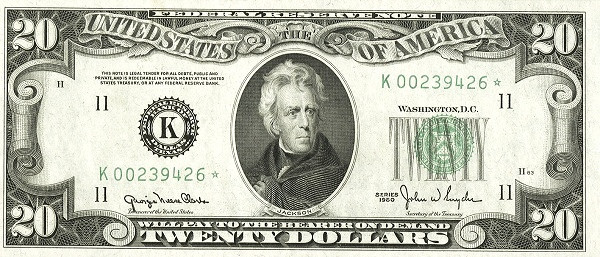 UNITED STATES OF AMERICA 20 Dollars 1950 Pick 440 collectible banknote