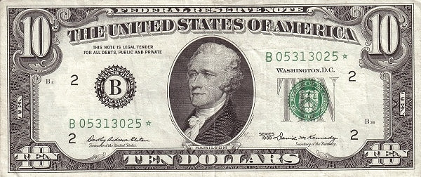 UNITED STATES OF AMERICA 10 Dollars 1969 Pick 451 collectible banknote
