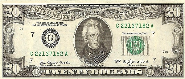 UNITED STATES OF AMERICA 20 Dollars 1977 Pick 465 collectible banknote