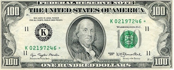 UNITED STATES OF AMERICA 100 Dollars 1977 Pick 467 collectible banknote