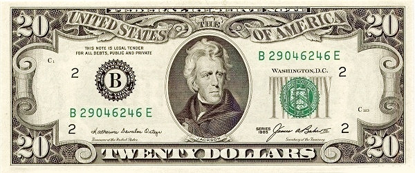 UNITED STATES OF AMERICA 20 Dollars 1985 Pick 477 collectible banknote