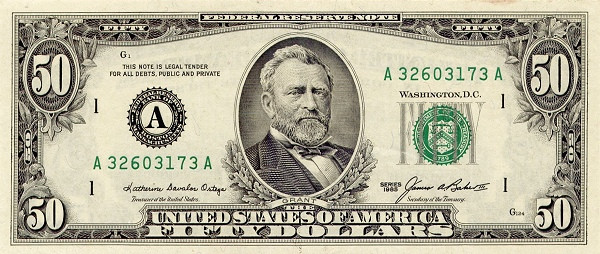 UNITED STATES OF AMERICA 50 Dollars 1985 Pick 478 collectible banknote