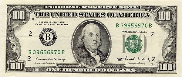UNITED STATES OF AMERICA 100 Dollars 1988 Pick 485 collectible banknote