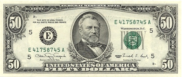 UNITED STATES OF AMERICA 50 Dollars 1990 Pick 488 collectible banknote