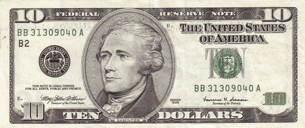 UNITED STATES OF AMERICA 10 Dollars 1999 Pick 506 collectible banknote