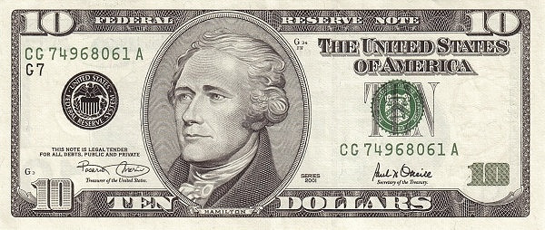 UNITED STATES OF AMERICA 10 Dollars 2001 Pick 511 collectible banknote