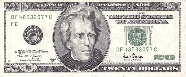 UNITED STATES OF AMERICA 20 Dollars 2001 Pick 512 collectible banknote