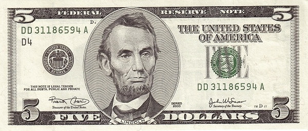 UNITED STATES OF AMERICA 5 Dollars 2003 Pick 517 collectible banknote