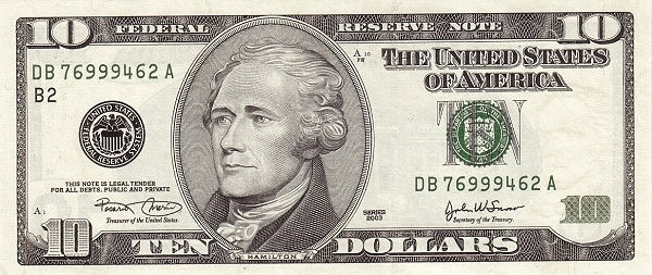 UNITED STATES OF AMERICA 10 Dollars 2003 Pick 518 collectible banknote