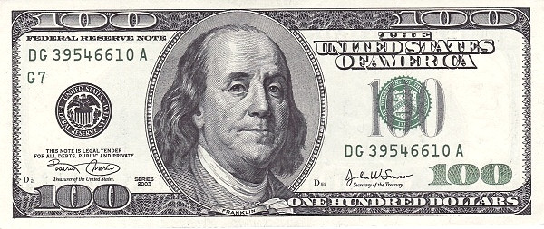 UNITED STATES OF AMERICA 100 Dollars 2003 Pick 519 collectible banknote
