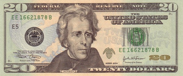 UNITED STATES OF AMERICA 20 Dollars 2004 Pick 521 collectible banknote