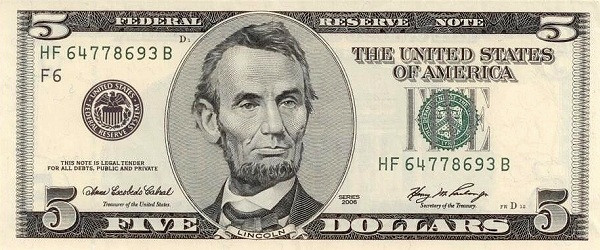 UNITED STATES OF AMERICA 5 Dollars 2006 Pick 523A collectible banknote