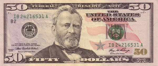 UNITED STATES OF AMERICA 50 Dollars 2006 Pick 527 collectible banknote