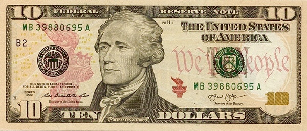 UNITED STATES OF AMERICA 10 Dollars 2013 Pick 540 collectible banknote