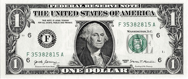 UNITED STATES OF AMERICA 1 Dollar 2017 Pick 544 collectible banknote