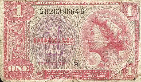 UNITED STATES OF AMERICA 1 Dollar 1961 Pick M47 collectible banknote