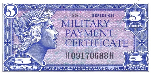 UNITED STATES OF AMERICA 5 Cents 1964 Pick M50 collectible banknote